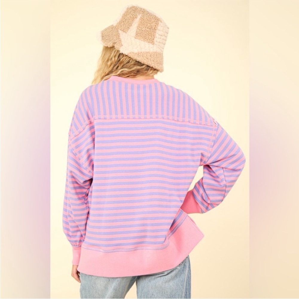 NWT Boutique Ozone Layer Oversized Top - Picture 2 of 8